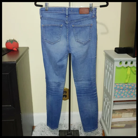 Madewell High Riser Skinny Blue Jeans 27 - Picture 2 of 7